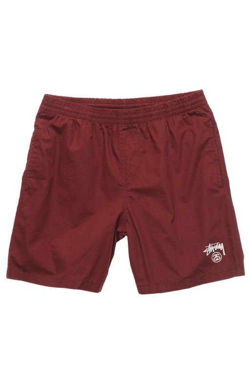 Stussy Mens Basic Stock Beach Shorts Brown - QAGZR2376